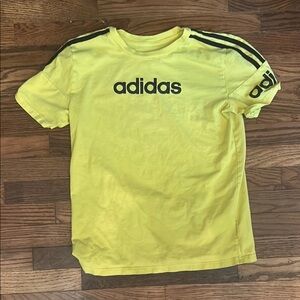 Adidas Performance Yellow Black Short Sleeve Tee